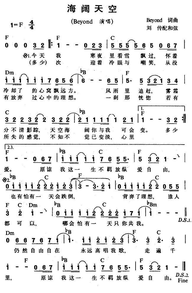 《beyond xrcd special,由黄家驹作词,当前吉他谱共有高清图片谱2张