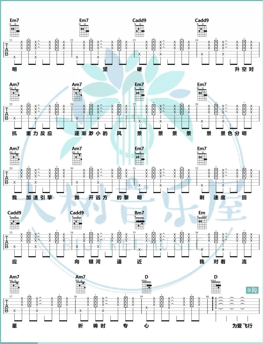 《爱的飞行日记吉他谱》_周杰伦_G调_吉他图片谱3张 图2