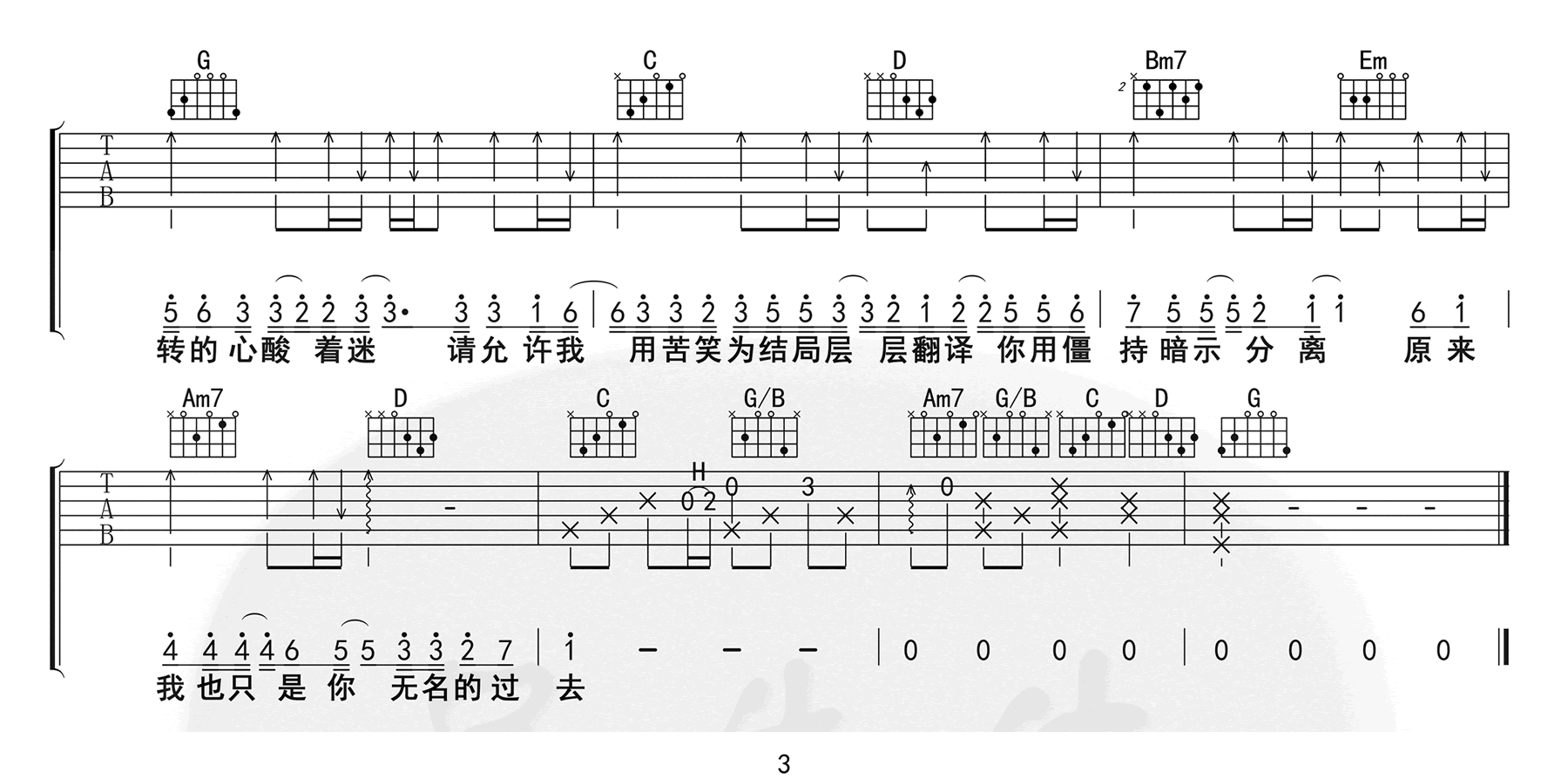 《暗示分离吉他谱》_en_G调_吉他图片谱3张 图3