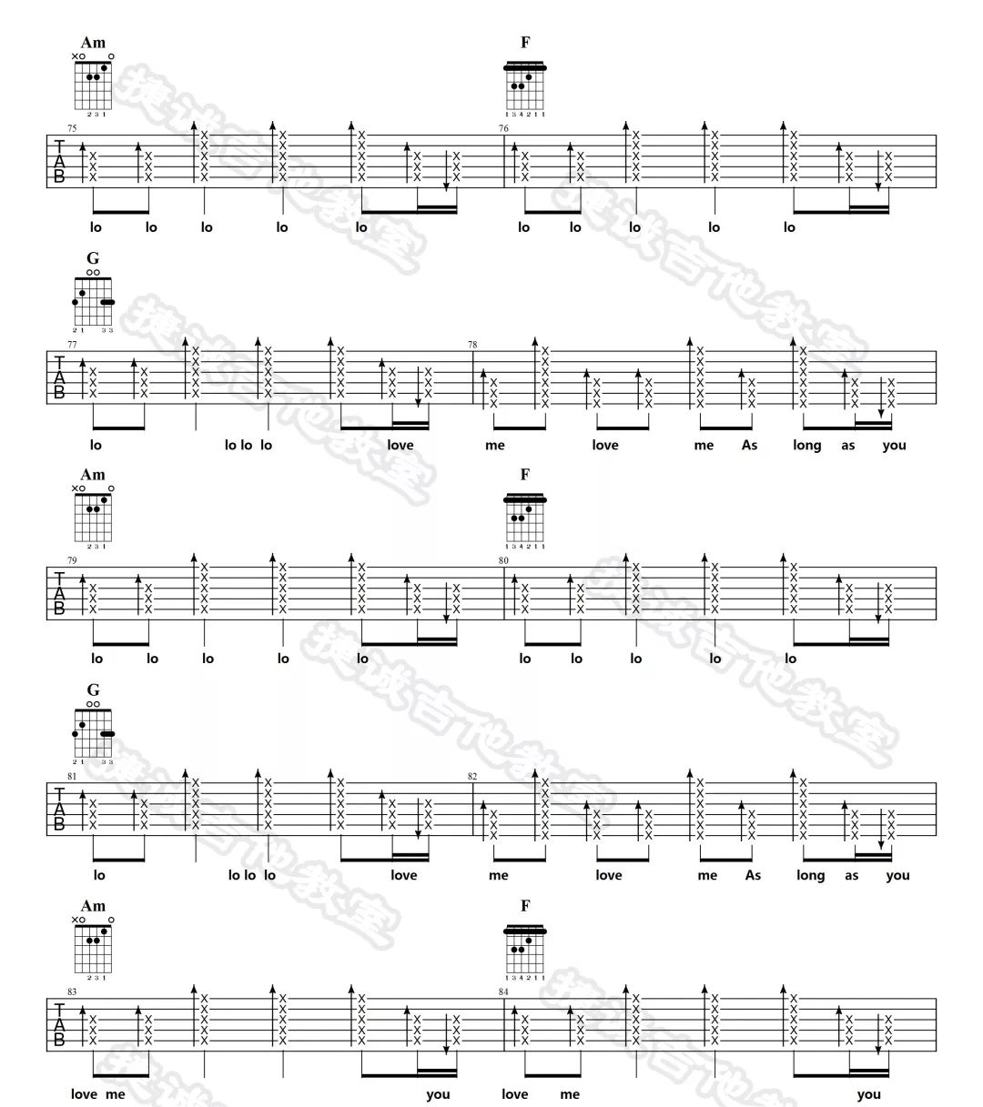 《As Long As You Love Me吉他谱》_贾斯汀比伯_C调_吉他图片谱9张 图8