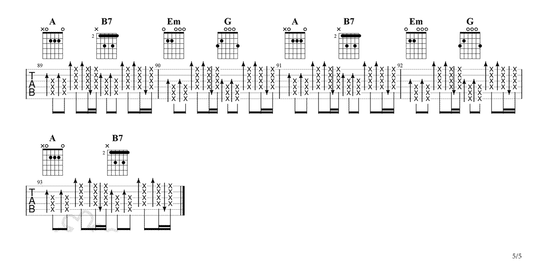 《我管你吉他谱》_华晨宇_G调_吉他图片谱5张 图5
