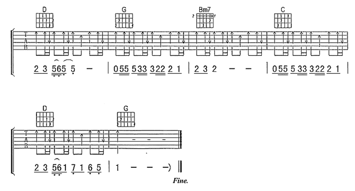 《豆浆油条吉他谱》_林俊杰_G调_吉他图片谱3张 图3