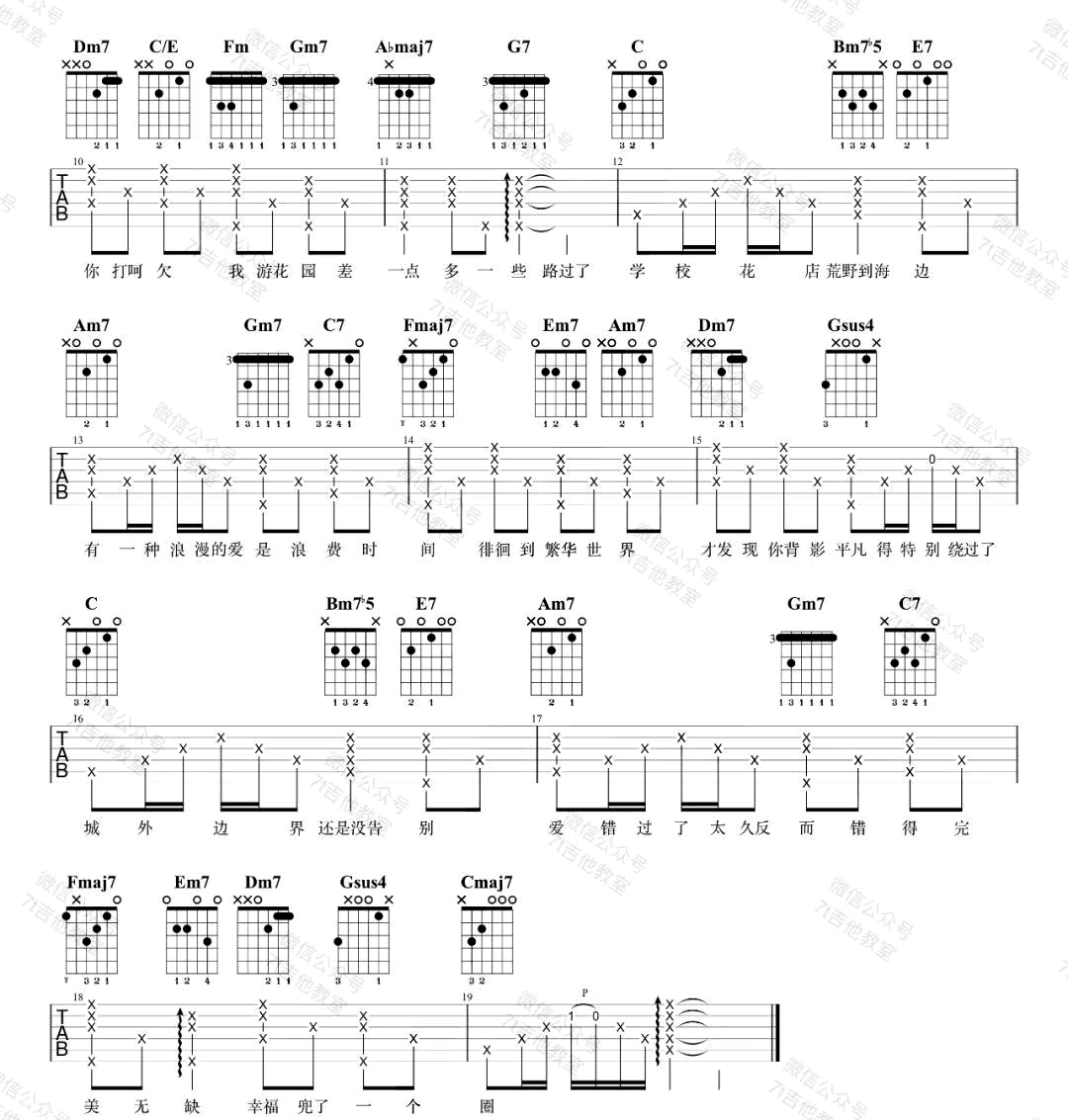 《兜圈吉他谱》_林宥嘉_C调_吉他图片谱2张 图2
