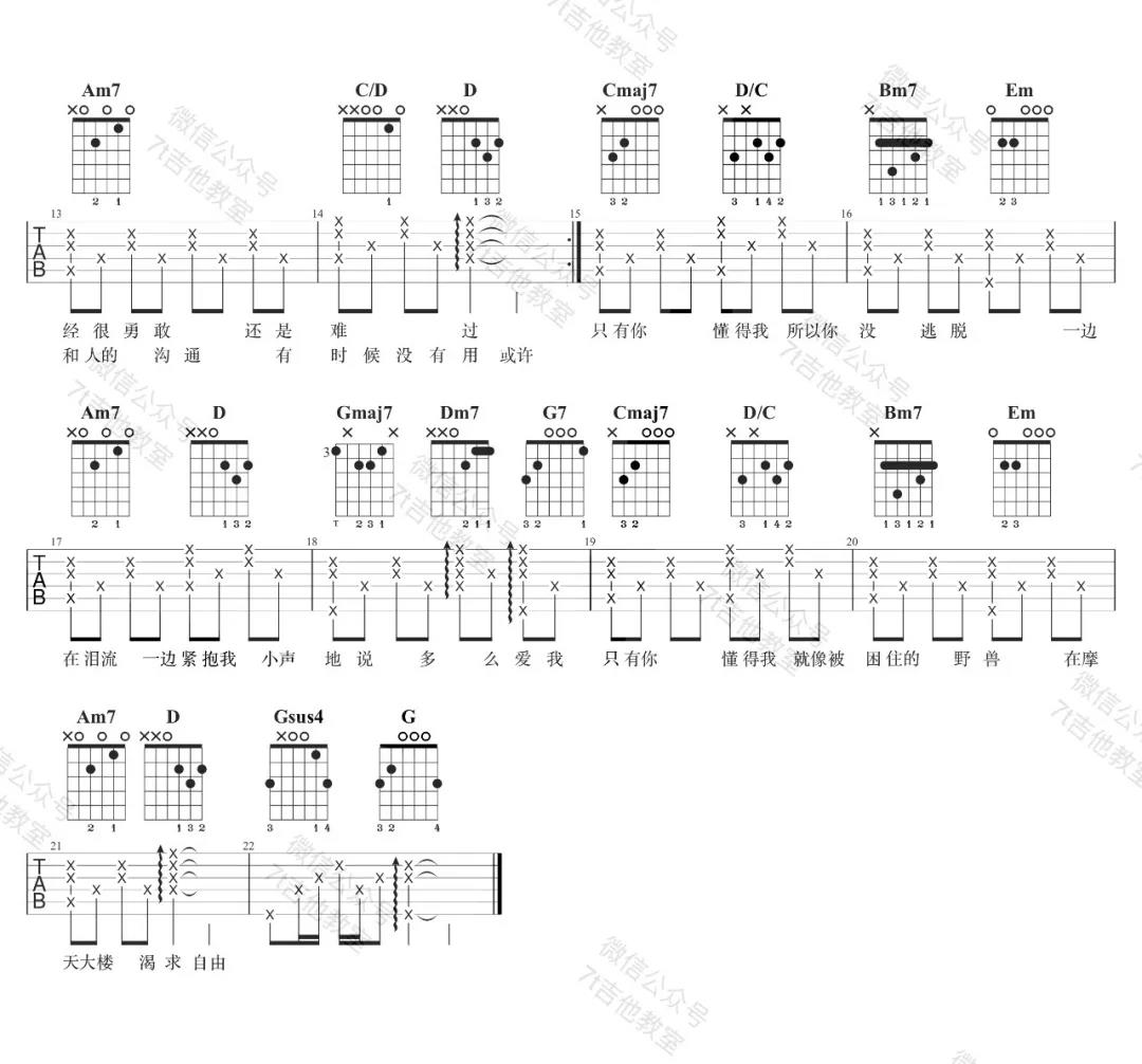 《想自由吉他谱》_林宥嘉_G调_吉他图片谱2张 图2