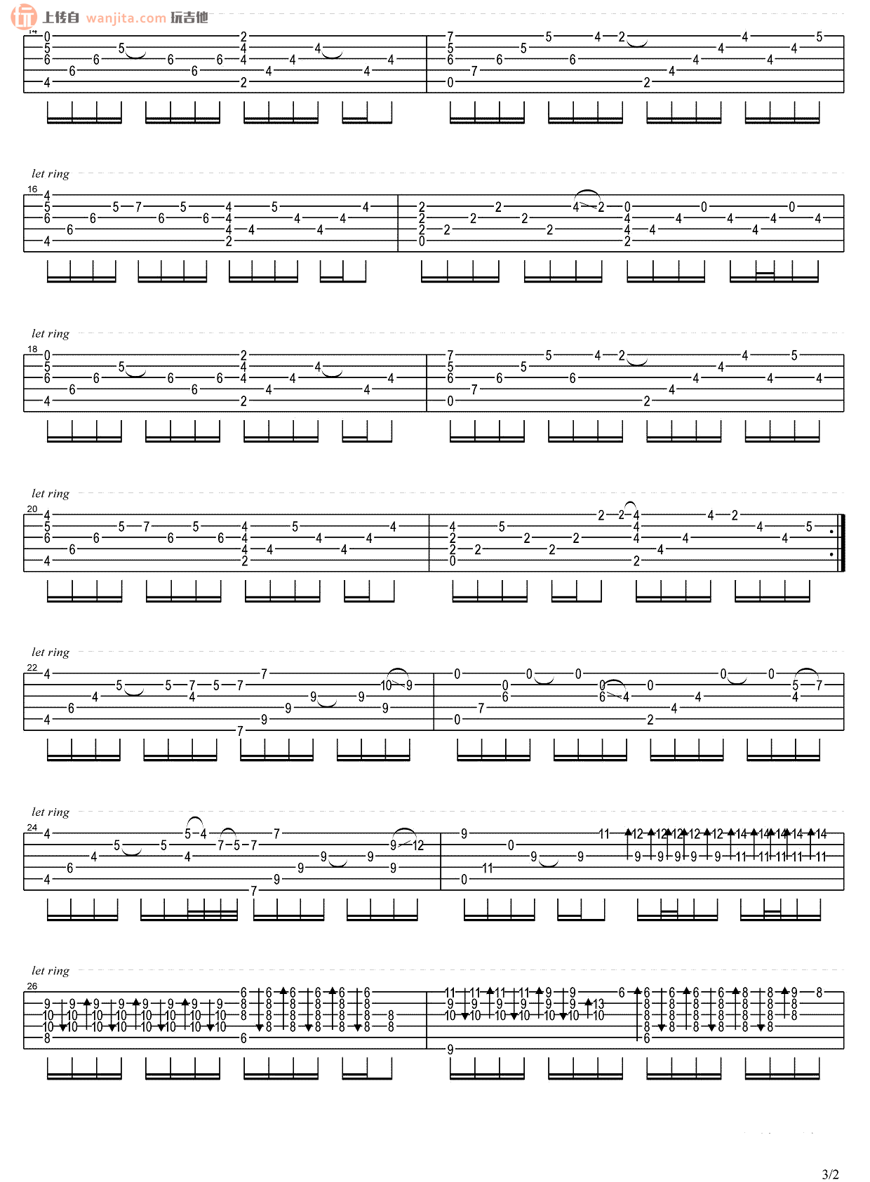 《My Heart Will Go On吉他谱》_Celine Dion_未知调_吉他图片谱2张 图2