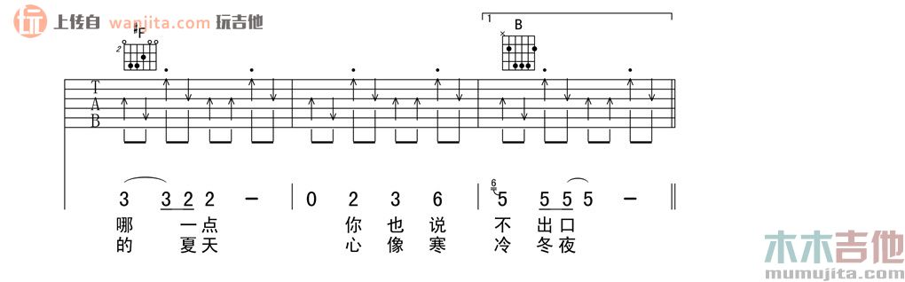 《爱之初体验吉他谱》_张震岳_G调_吉他图片谱2张 图2